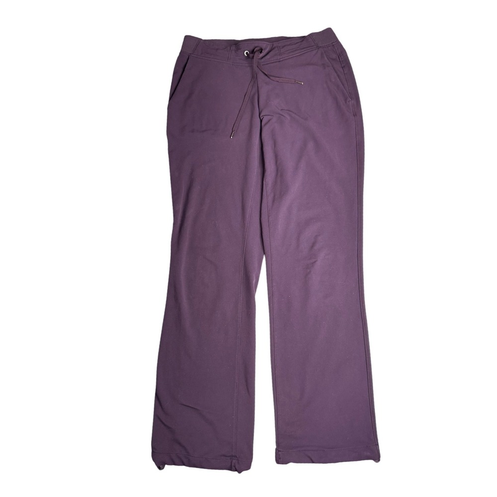 Athleta Womens Straight Leg Pants Purple Plum Size 8